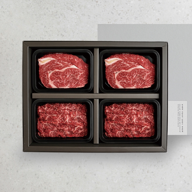[설성목장]설성한우 정성 1호 선물세트 800g (등심 200g x2팩 불고기 200g x2팩)
