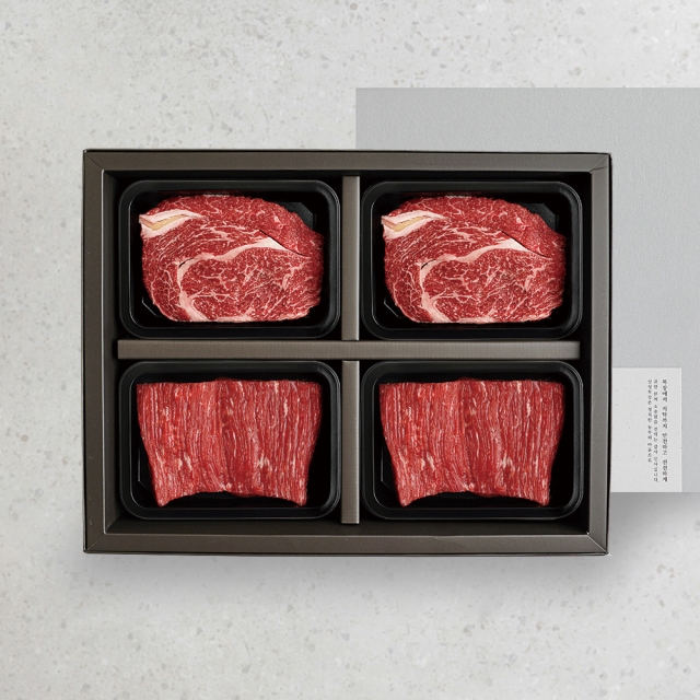 [설성목장]설성한우 정성 선물세트 800g (등심200g x2 국거리200g x2)