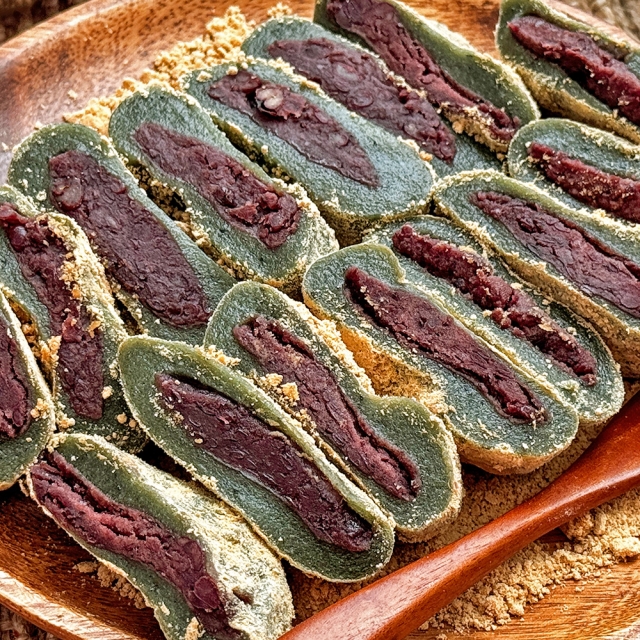 제주 해풍쑥의 진한 맛과 향을 담은 해풍 콩쑥개떡 600g (12개입)