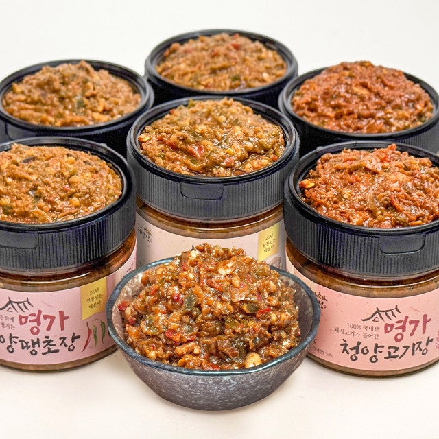 간편하고 맛있는 한끼! 땡초장/표고장/고기장/청양맵다지미