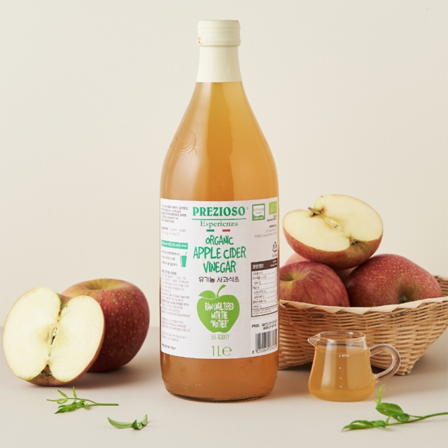 프레지오소 유기농 천연발효 애플 사이다 비네거 500ml / 1L