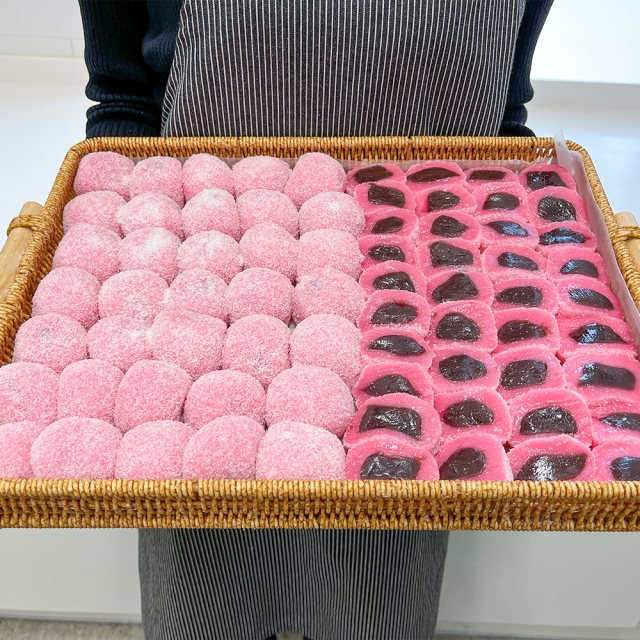 은은한 딸기향에 쫄깃쫄깃 달콤한 딸기 찹쌀떡 1.8kg(60g*30개)