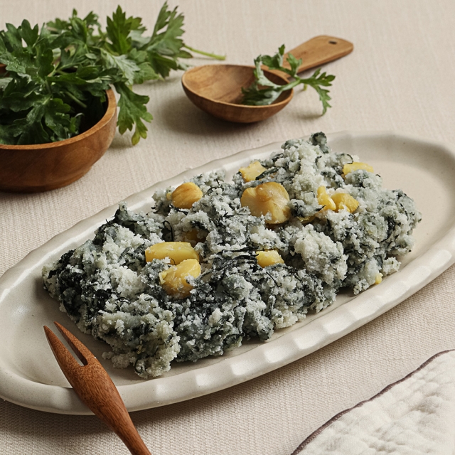 국내산 쑥의 진한 향과 맛, 해풍쑥버무리 600g (200g*3팩)
